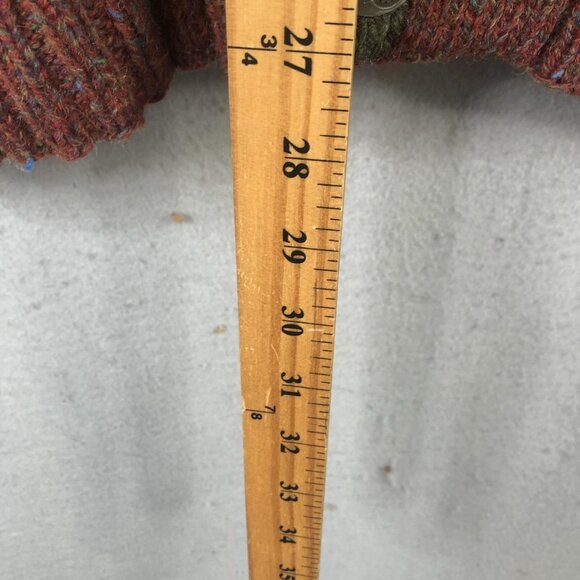 Vintage Twickers Cardigan Sweater Men L Brown Shawl Collar Aztec Wool Concho - Picture 4 of 16